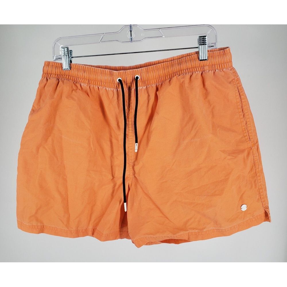Massimo Dutti Swim Shorts‎ Swimsuit Size L Made In Morocco Drawstring Lined